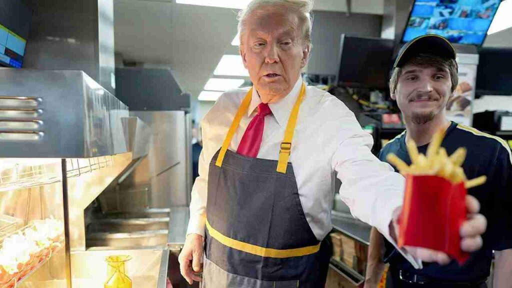 trump al mcdonalds